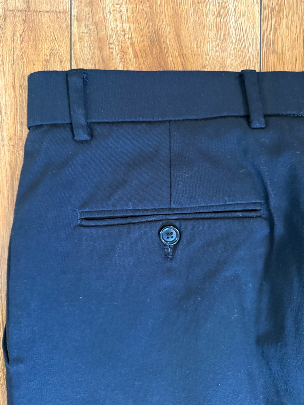 TOMMY HILFIGER Men's Classic Black Dress Pants Straight Front Slacks Size 33x32 - Picture 8 of 9